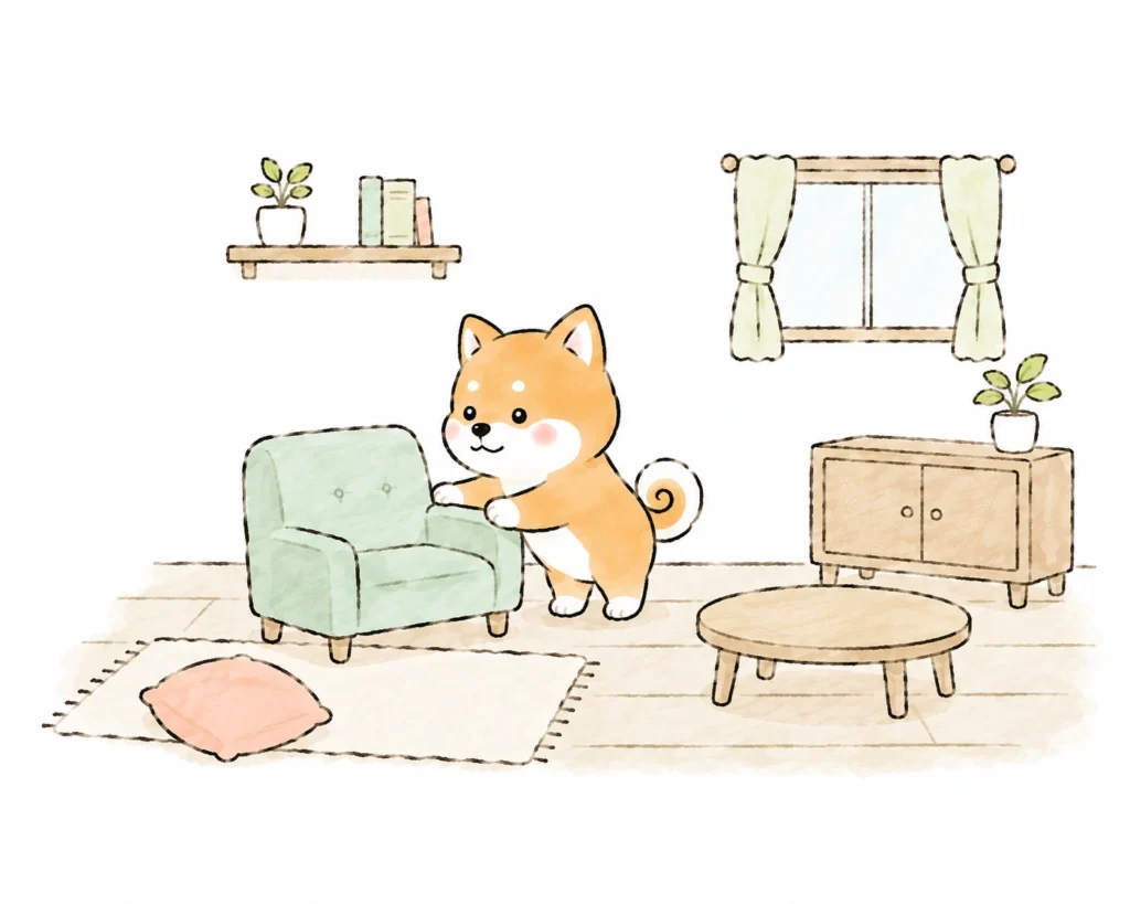 住み方を変える豆柴