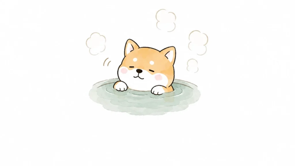 時間を気にせずくつろぐ豆柴