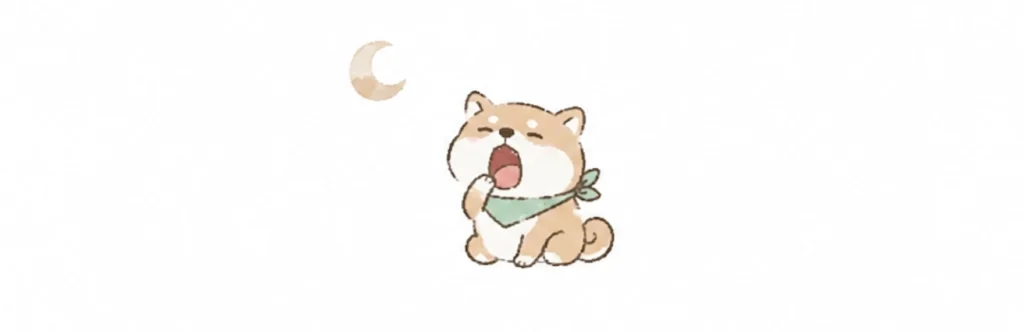 順番を気にせず過ごす豆柴 